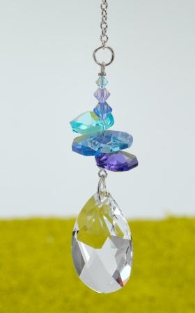 Kleine Kaskade Oval Mondlicht mit swarovski elements