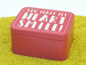 Geschenkbox Colour Splash - Smile 12 x 10 x 6 cm