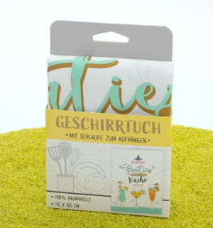 Geschirrtuch Küchentuch mit Schlaufe Parties