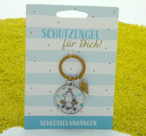 Schlüsselanhänger mit Schlüsselring Schutzengel