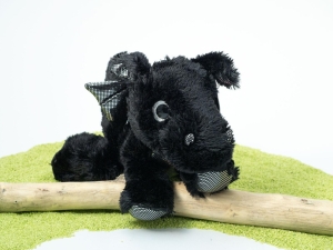 Plüschtier Sparkle Tales Onyx Drache schwarz 30 cm