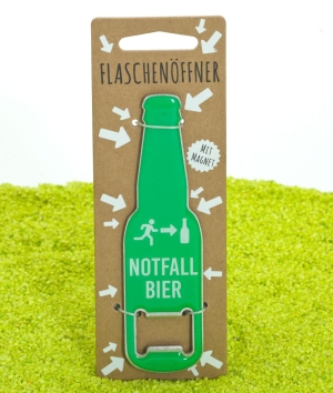 Flaschenöffner Bieröffner mit Magnet  - Notfall Bier