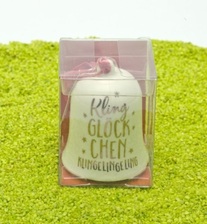 Weihnachtsglocke aus Porzellan Kling Glöckchen Klingelingeling