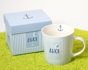 Henkelbecher Porzellan Trend Mug Ahoi 350ml