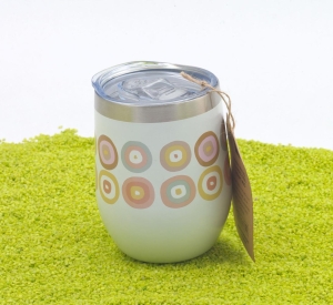 Doppelwandiger Thermobecher aus Edelstahl Bubbles 350ml