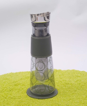 Eve Glaskaraffe Circular Green 1,25l