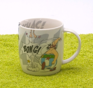 Henkelbecher Porzellan Asterix - K.O. 400ml