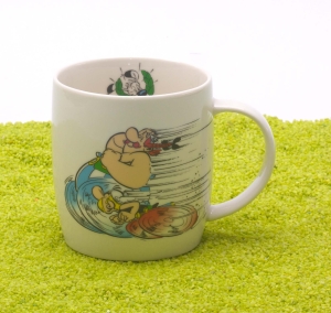 Henkelbecher Porzellan Asterix - Rennen 400ml