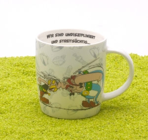 Henkelbecher Porzellan Asterix - Aber wir lieben! 400ml