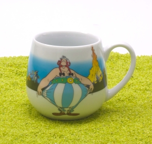 Kuschelbecher Porzellan Obelix - Ich bin nicht dick! (Asterix) 420ml