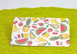 Brettchen aus Holz Obstsalat 22 x15 cm