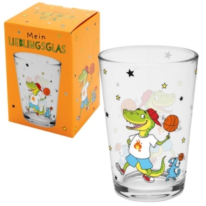 Kinder Trinkglas Dinosaurier 200ml