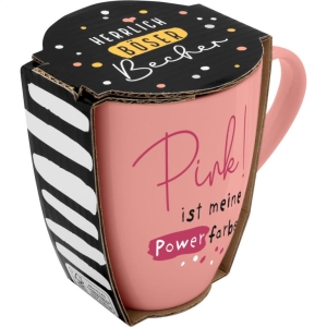 Becher Porzellan Herrlich Böser Becher Pink 350ml