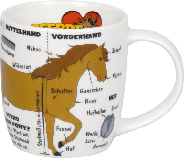 Wissensbecher Porzellan Wissensbecher Kid`s Pferde 230 ml