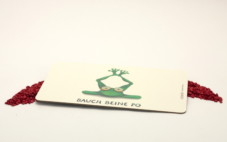 Brettchen Frühstück Bauch Beine Po (Frosch)