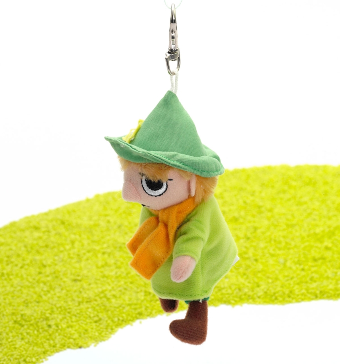 Schlüsselanhänger mit Karabinerhaken Schnupferich (Snufkin, Mumin) 10cm