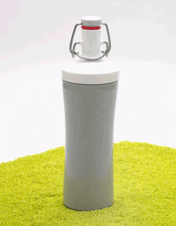 Trinkflasche Plopp to Go Organic 425 ml in organic grey