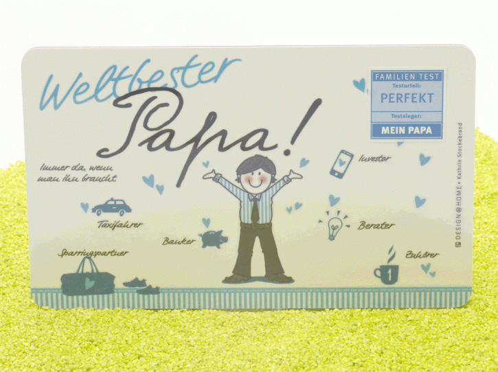 Brettchen Frühstück Weltbester Papa