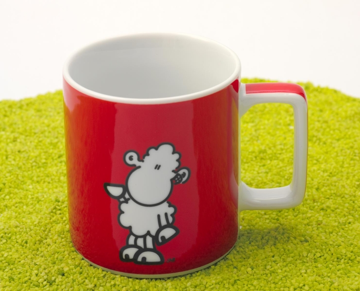 Tasse Porzellan Wortheld Lächle 450 ml