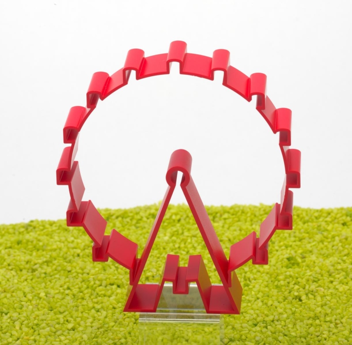 Ausstecher Wien Prater Riesenrad in rot