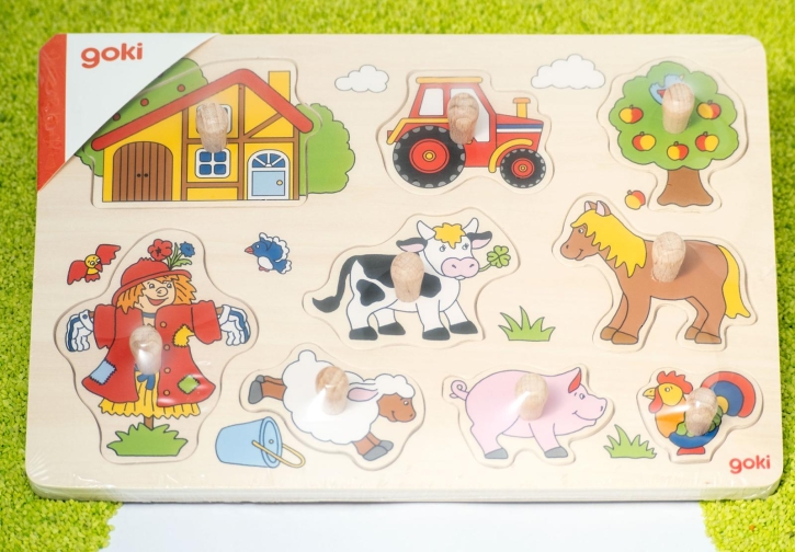 Steckpuzzle Bauernhof VI (Vogelscheuche)