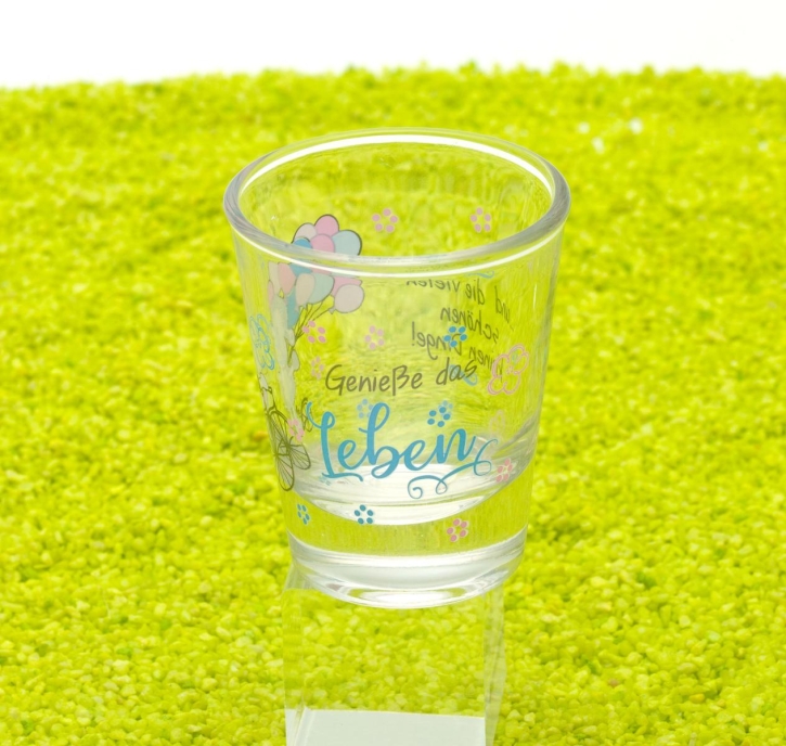 Schnapsglas Geniesse das Leben 6cl