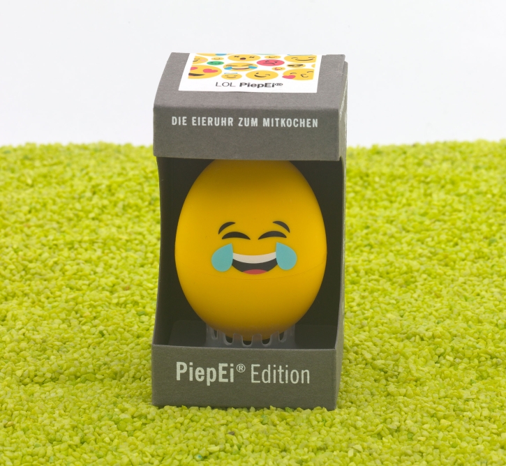 LOL (Smiley) PiepEi für alle drei Härtegrade