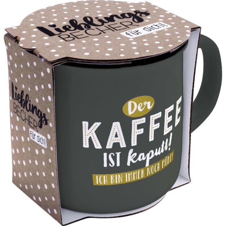 Becher Porzellan "Lieblingsbecher für Dich" Kaffee 350 ml