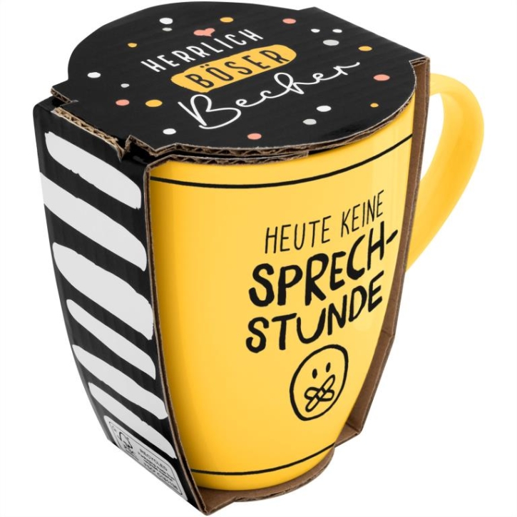 Becher Porzellan Herrlich Böser Becher Sprechstunde 350ml