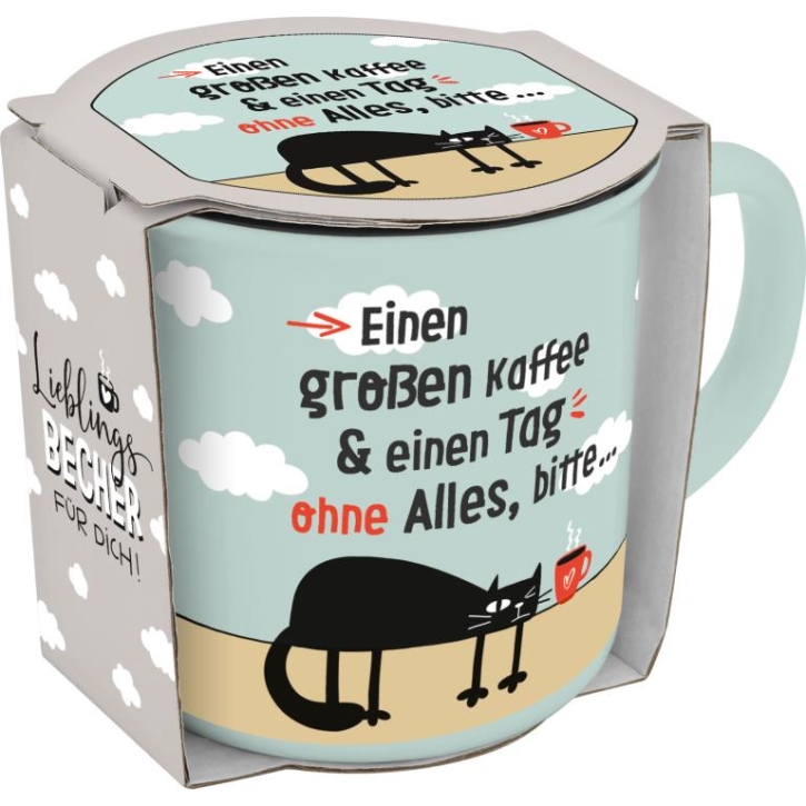 Becher Porzellan "Lieblingsbecher für Dich" Kaffee 350 ml