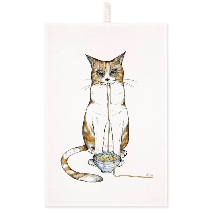 Geschirrtuch Küchentuch Ramenkatze 50 x 70 cm